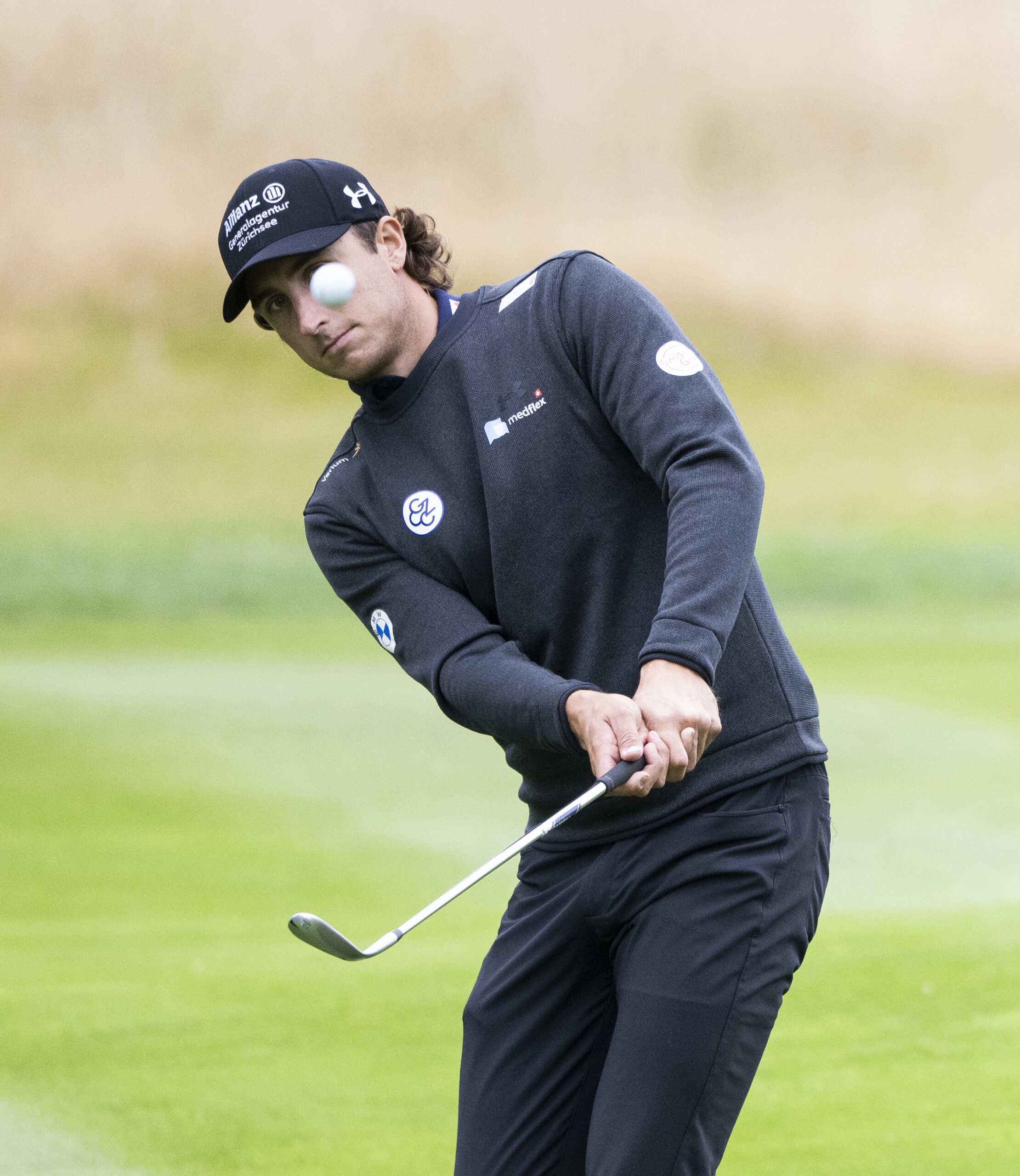 Cédric Gugler beim kurzen Spiel an der Scottish Challenge 2026